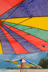 上海滩伞纹理