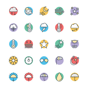 天气凉爽矢量图标 2照片