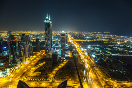 迪拜的鸟瞰图