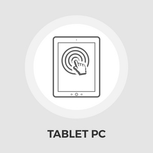 Tablet Pc 矢量平面图标