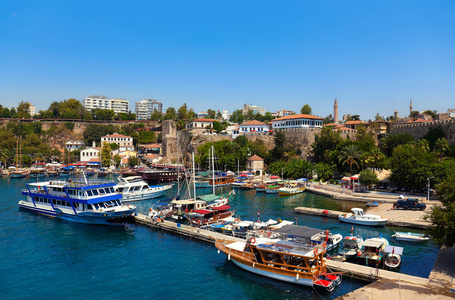 土耳其安塔利亚的旧海港