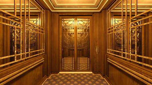 3d cg 渲染的入口大厅