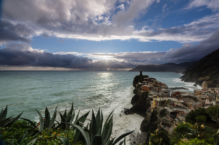 在 Vernazza 的日落