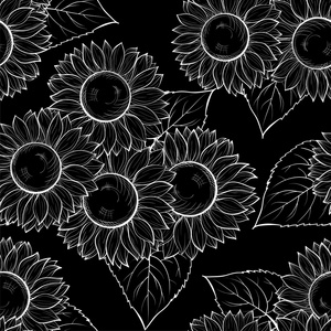 黑色向日葵图片