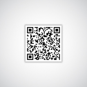 在白色的 Qr 码