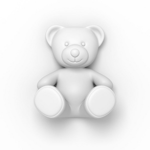 在浅灰色的背景上的玩具熊照片