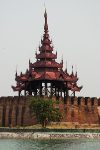 缅甸曼德勒皇家宫殿图片