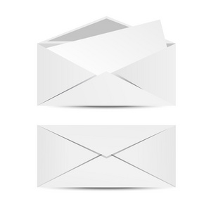 两个白色的信封
