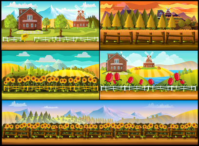 农场游戏背景设置