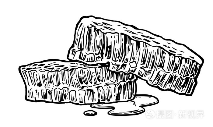 蜂窝状复古刻的图