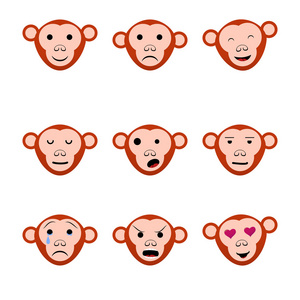 情绪面孔猴子九集的图标
