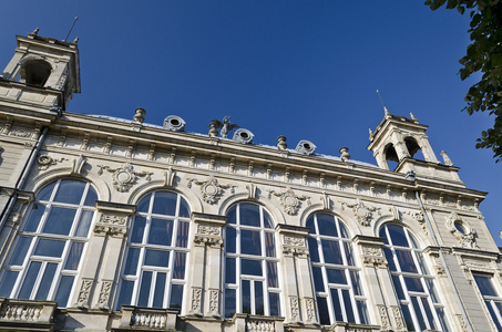 歌剧的诡计镇在保加利亚，历史的巴洛克式建筑