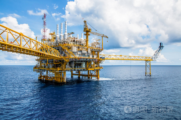 石油和天然气平台在墨西哥湾或海, 世界能源, 海上石油钻井平台建设