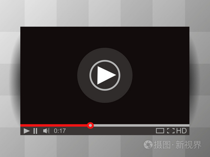 矢量图的视频播放器.播放机样机