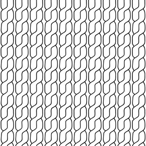 辫子无缝模式，矢量图