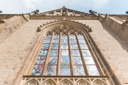 库特纳霍拉的大教堂的老窗口