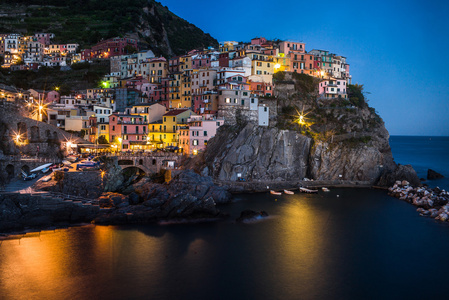 Manarola 村庄意大利