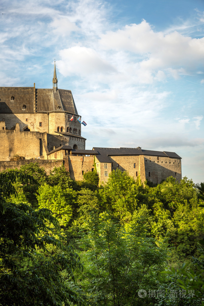 美丽的景色的卢森堡城堡