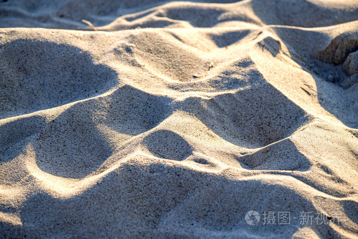 有形状的海滩的沙子