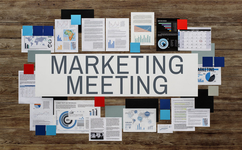 市场营销会议策划概念图片