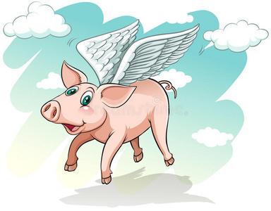 飞猪一只会飞的猪照片