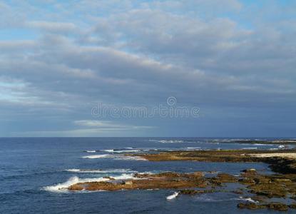 断路器 西班牙 岩石 海洋 照片 西班牙语 金丝雀 忽略