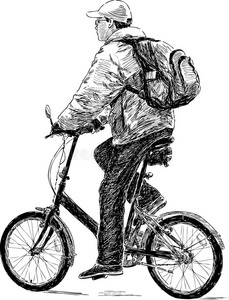 旅行 背包 男人 娱乐 旅行者 季节 活动 周期 自行车