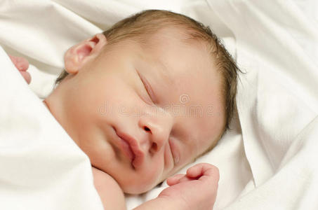 打盹 婴儿 身体 照顾 和平 可爱的 面对 情感 新生儿