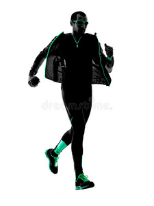男跑步者跑步慢跑运动裤廓形