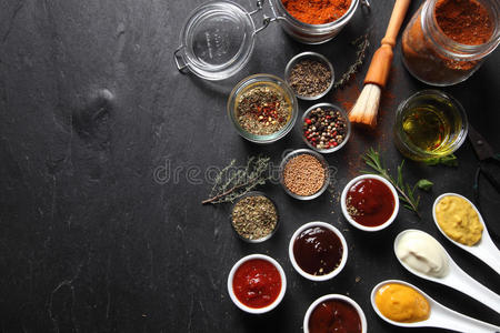 烧烤 烹饪 调味品 番茄酱 食物 准备 胡椒粉 高的 复制