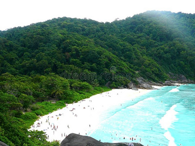 丛林 泰国 热带 海岸 地形 天空 海角 海洋 自然 悬崖