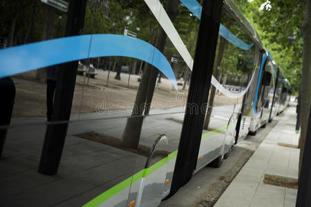 窗口 运输 旅行 车辆 公共汽车 淡色 新的 旅游业 玻璃