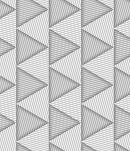 抽象条纹三角形几何矢量无缝图案
