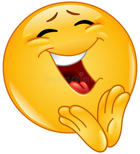 鼓掌欢快的表情照片