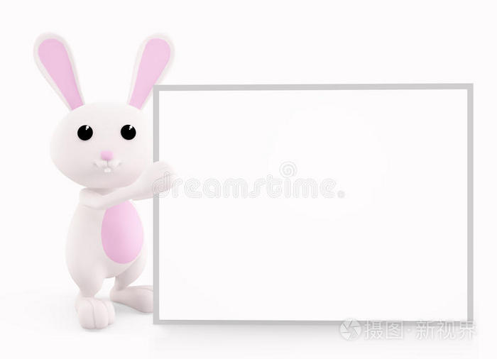 兔子用白板演示