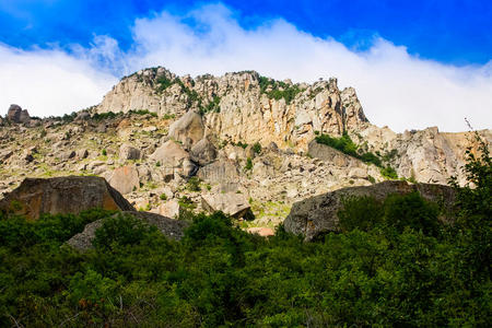 克里米亚 天空 自然 山谷 岩石 风景 鬼魂 夏天 石头