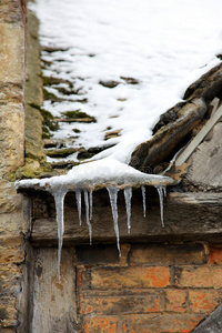 屋顶 季节 寒冷的 建筑 建筑学 英国 冻结 古老的 冬天