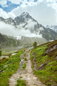 银矿 自然 法国 登山者 冰川 风景 运动 外部 国家 假期