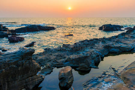 天空 目的地 美女 海洋 海景 太阳 自然 日落 气候 夏天