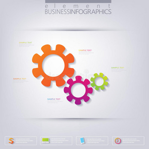 齿轮 布局 计算机 信息图表 颜色 菜单 圆圈 图表 商业