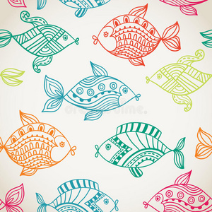 抽象风格的鱼纹照片