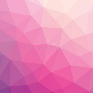彩色浅粉色抽象几何低聚风格插图图形背景