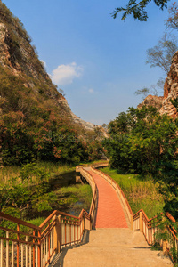 夏天 美丽的 追踪 旅游业 公园 泰国 高的 纹理 悬崖