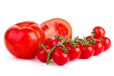 成熟的新鲜西红柿