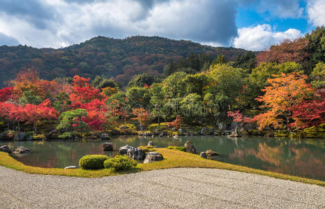 日本人 公园 地图 花园 颜色 遗产 风景 池塘 寺庙 日本