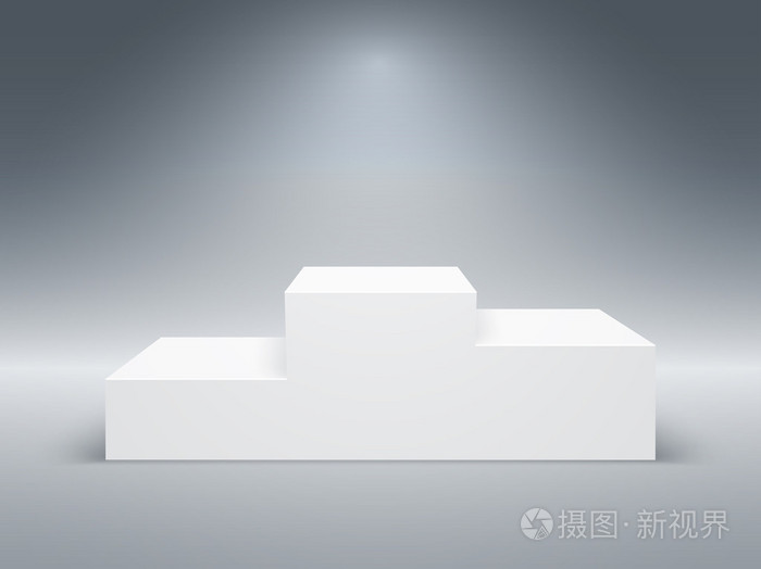 空的获奖者登上领奖台