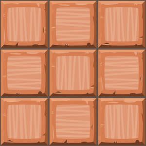 卡通手淹没橙色无缝装饰旧瓷砖纹理.矢量图照片