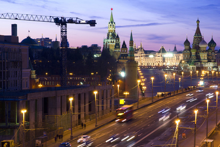随着高层建筑的莫斯科视图图片