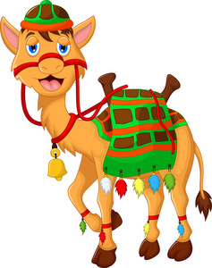 行走的骆驼可爱的骆驼卡通行走照片