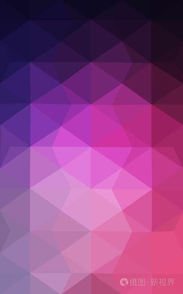 多色的暗紫色粉红色的多边形设计模式三角形和梯度的折纸样式组成的